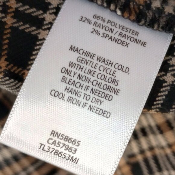 Leith Plaid Ruffle Academia Midi Skirt - Picture 7 of 8